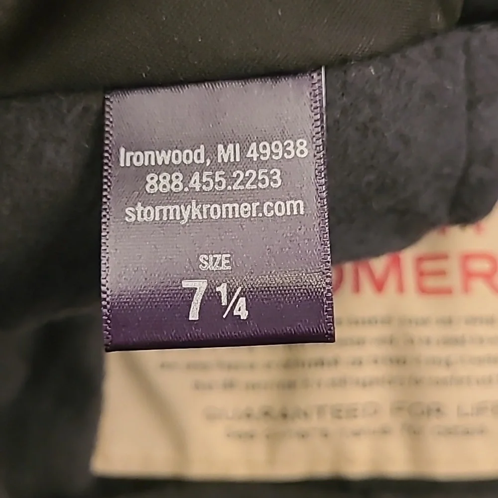 STORMY KROMER The Millie Silver Stone Grey Plaid Fleece Hunting Back Hat Cap NEW